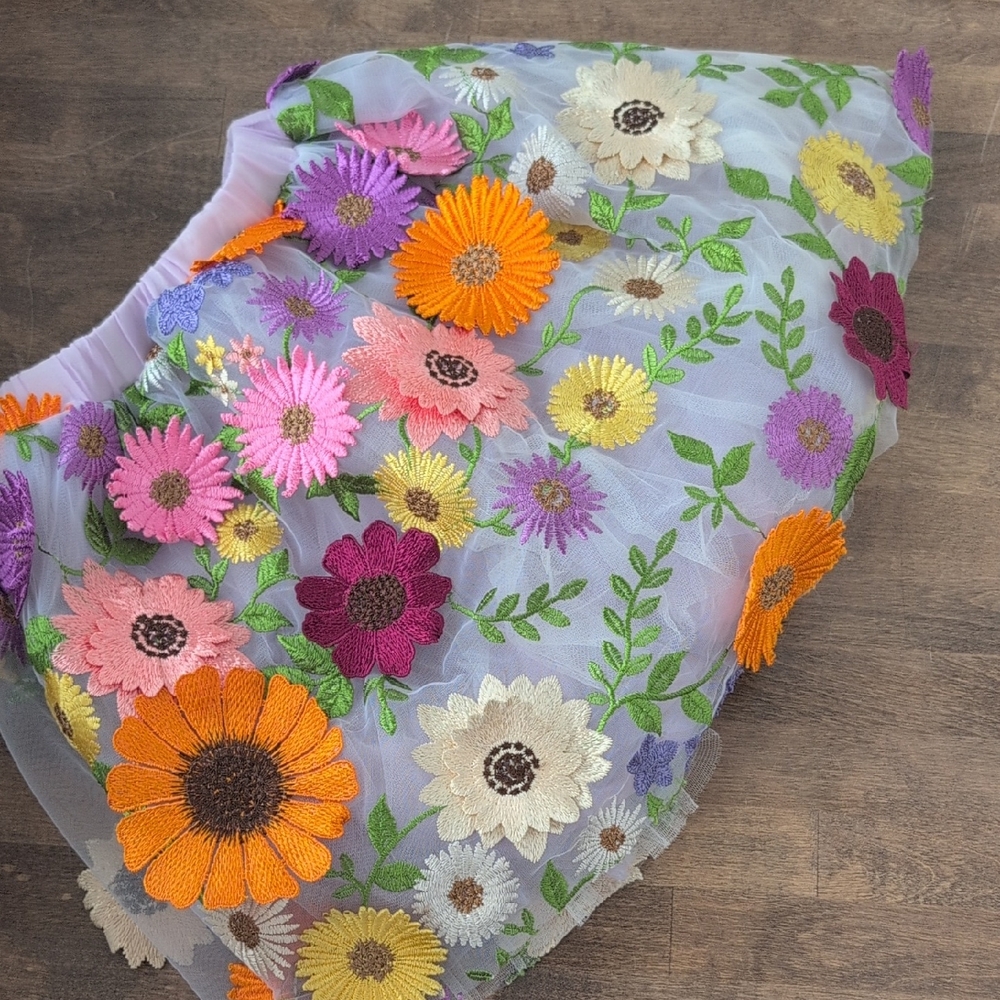Floral Embroidered TuTu